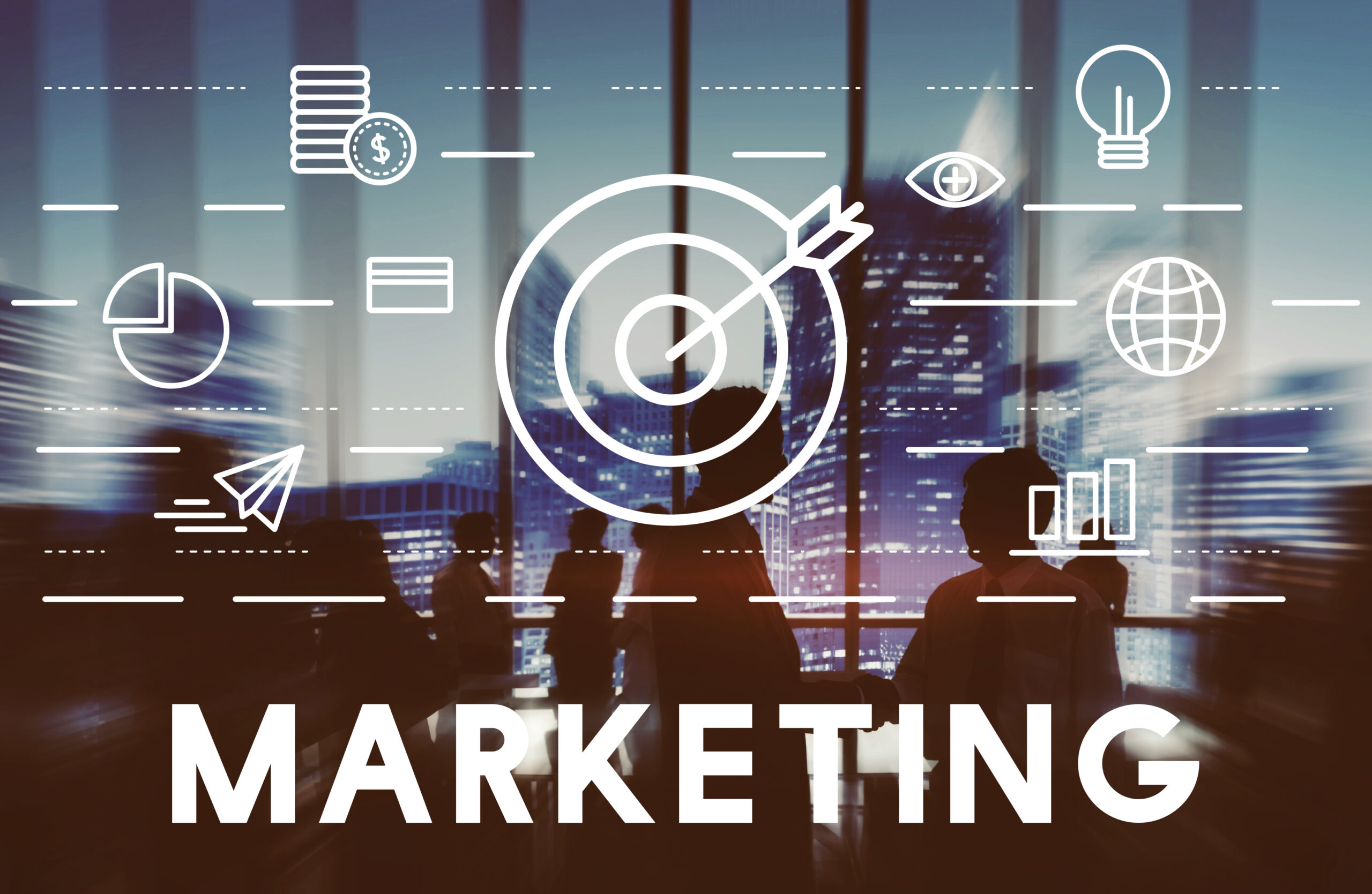marketing advertising commercial strategy concept
